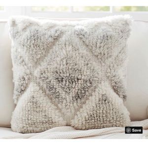 Pottery Barn Leela hand-woven pillow cover 20”